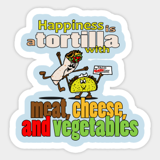 Tortilla Happiness Sticker